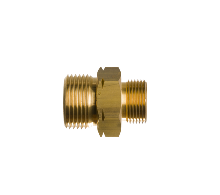 Verloopnippel 3/4"r uitw. vlak x 1"l uitw.