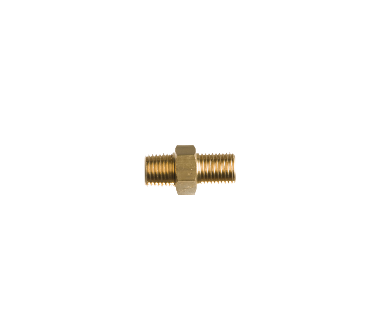 Verloopnippel 1/4"NPTm uitw. x 1/4"r uitw. BSP