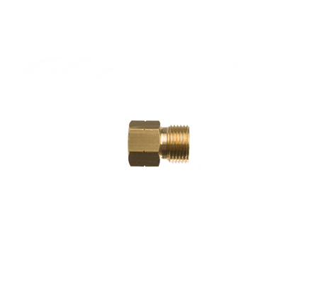 Verloopnippel 1/4"r inw.  x 3/8"l uitw.