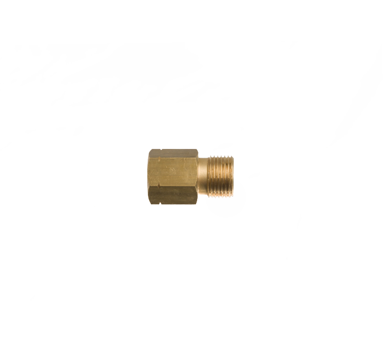 Verloopnippel 3/8"l inw.  x 3/8"r uitw.