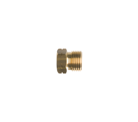 Verloopnippel 3/8"l inw.  x 21.8 l uitw.