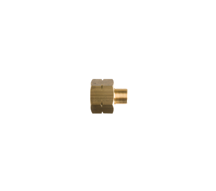 Verloopnippel 21.8 l inw.  x 3/8"l uitw. hol