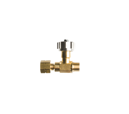 Lijnafsluiter gas 3/8"l inw. wartelend x 3/8" uitw. holconus