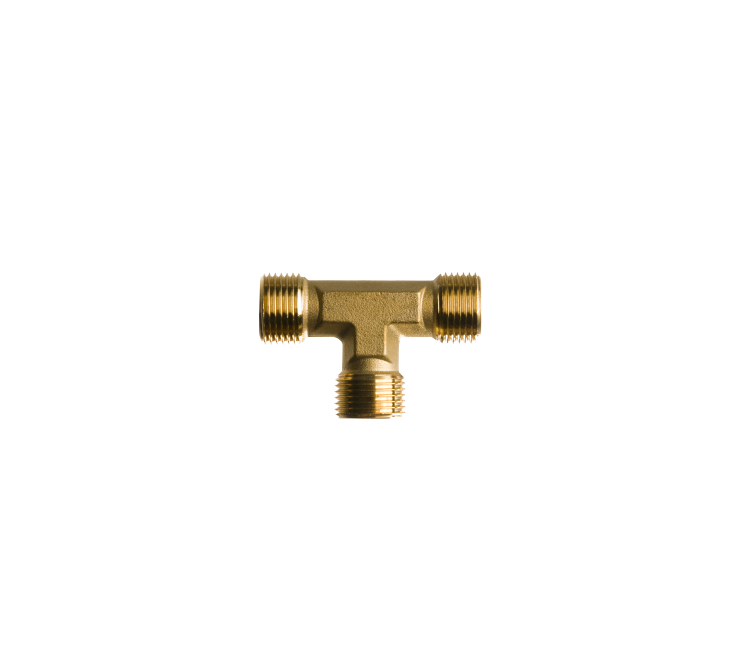 T-stuk 3 x 3/8" r uitw.