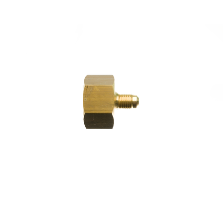 Verloopnippel freon 21.8 r inw. naar 7/16" UNF uitw. flair