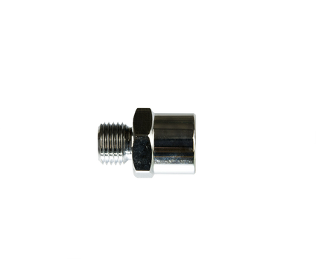 Verloopnippel 1/4"r uitw. vlak naar 1/4"r inw. voor manometer