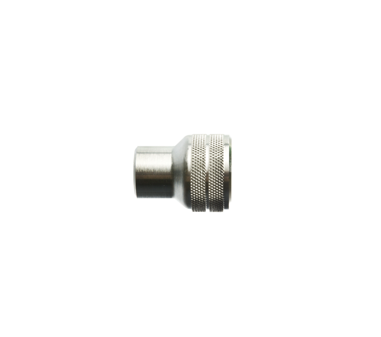 Verloopnippel 1/4"r BSP inw. x ademlucht 200 bar inw.