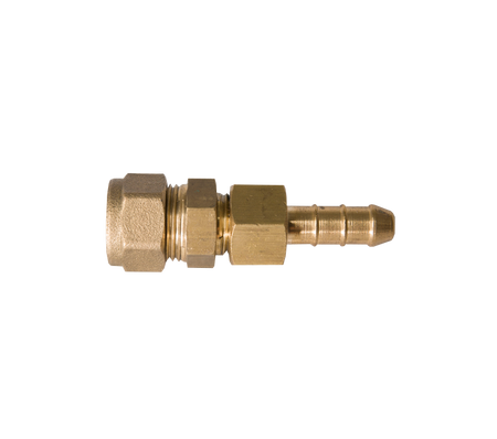 Knelkoppeling 12mm x slangtule 8mm, staal verzinkt