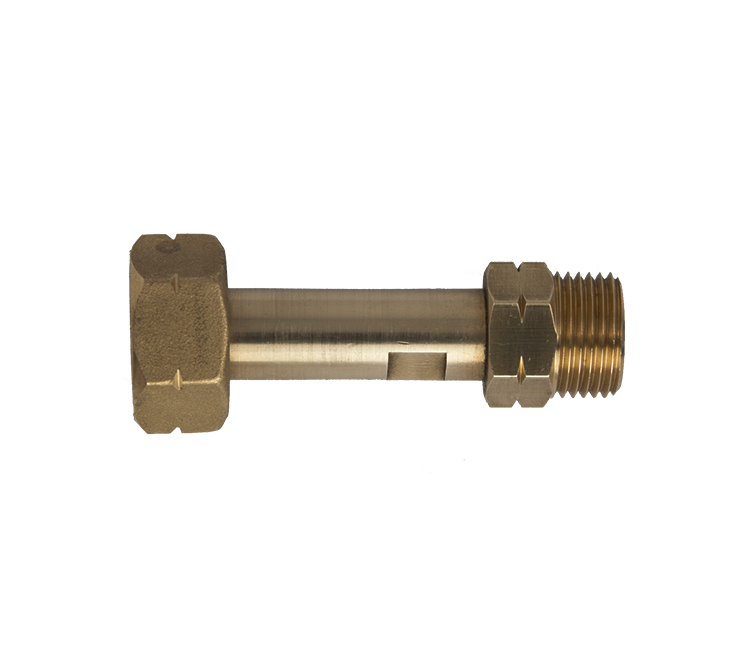 Verleng fleskoppeling KOMBI/DIN 21,8 inw. x 21,8 uitw. l=75mm