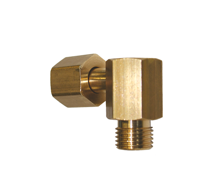 Kniekoppeling 1/4" l wartel x 1/4" l uitw.