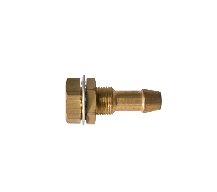 Doorvoerkoppeling 1/8" inw. x slangtule