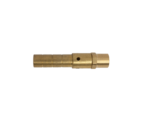 Vlamkop messing diameter 10mm x M10 x 1 inw.