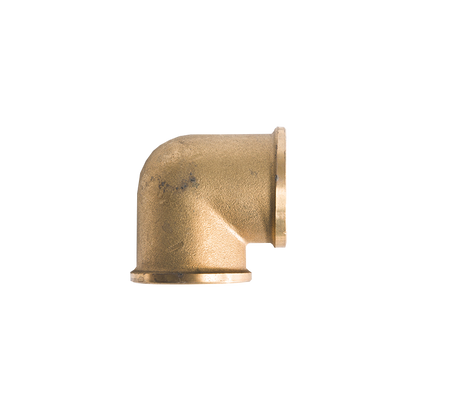 Knie messing 2 x 1" r inw.