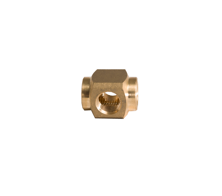 Kruisstuk met 4 x 14 BINDRD messing
