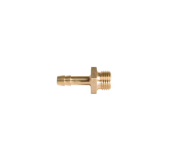 Slangtule 6mm x 1/4"r uitw. messing