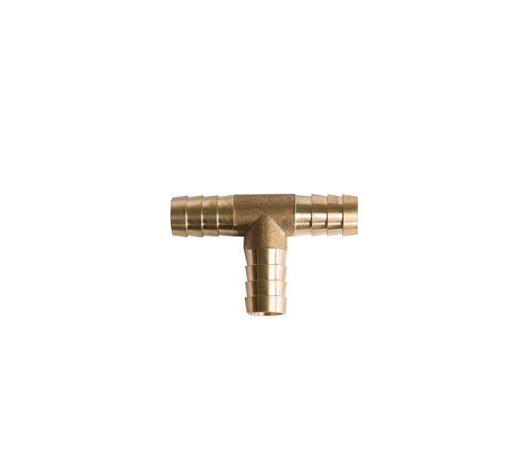 T-stuk messing 3 x 13mm (1/2")