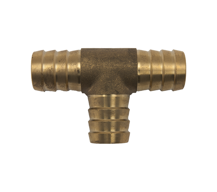 T-stuk messing 3 x 19mm (3/4")