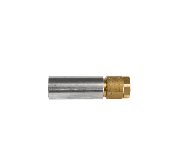 RVS branderkop 22mm x M20 x 1 inw. aansluiting