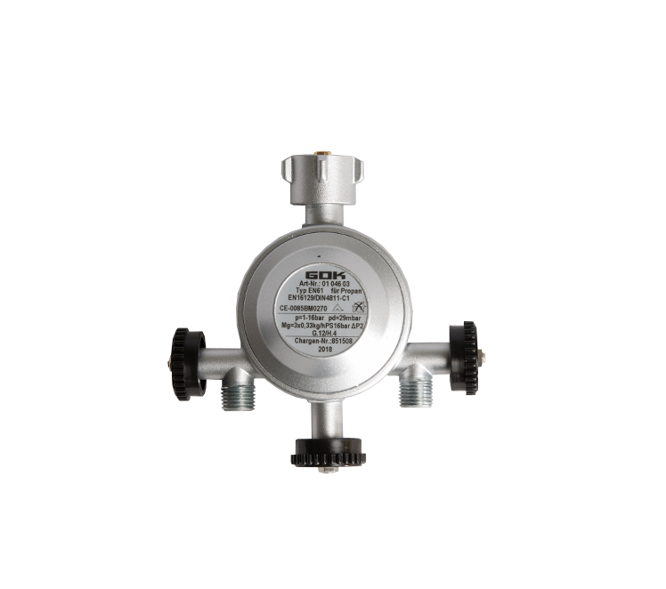 Drukregelaar DIN Trio 30 mbar 1kg/u - GOK