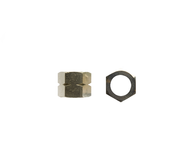 Wartel verchroomd 3/8"l