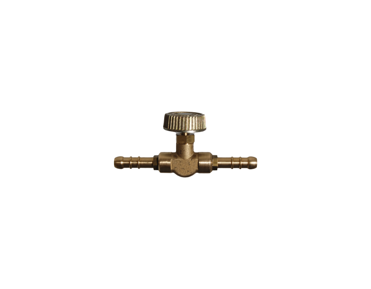 Kraan met 2 slangtules 8mm