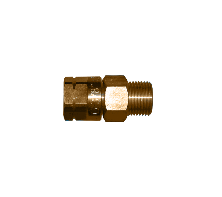 Wartelend verloop 3/8"r uitw.  x 3/8"l bolconisch inw.