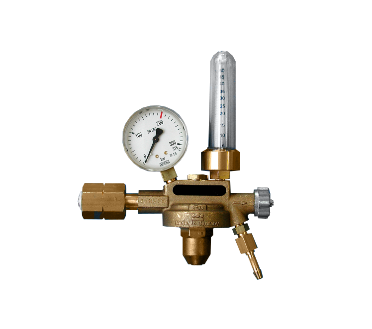 Reduceerventiel formeergas met litermanometer Kayser 0-30 l/m 21.8L