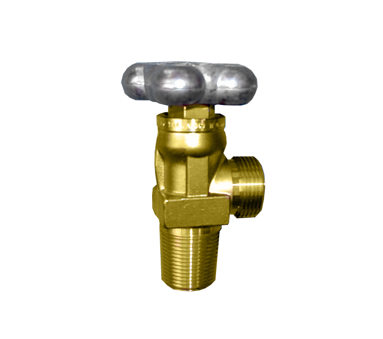 Spindelafsluiter Ru6 = 28,806 x grootconus, aluminium minium handwiel K44