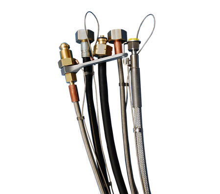 Batterijslang stikstof 75cm. K-flow compleet M24x1.5 x 24.32r