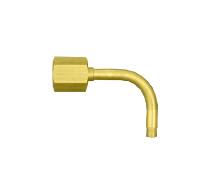 Aansluitpen lucht + wartel gebogen uitvoering 1/4"r