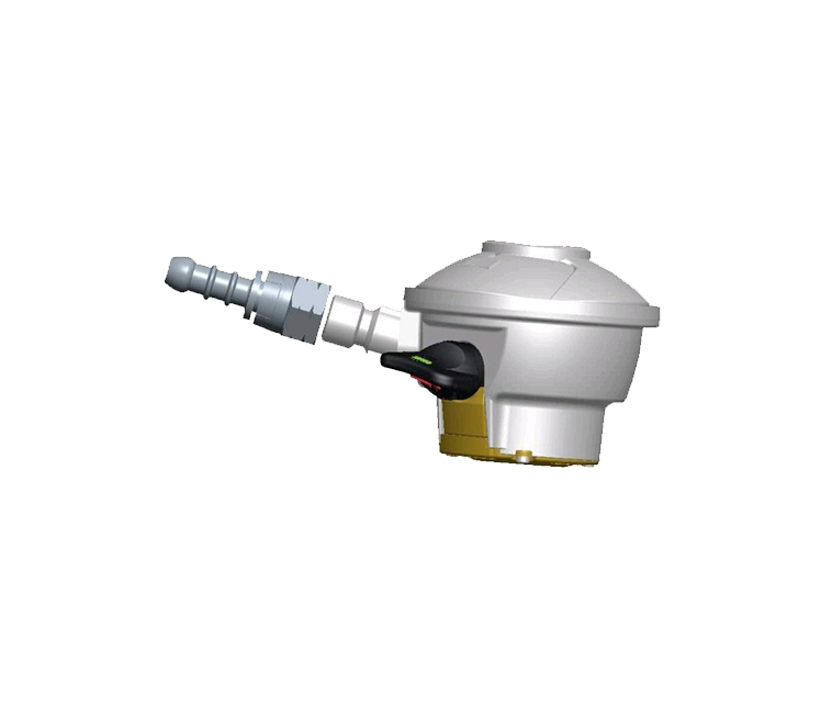 Quick- on regelaar 37 mbar-27mm
