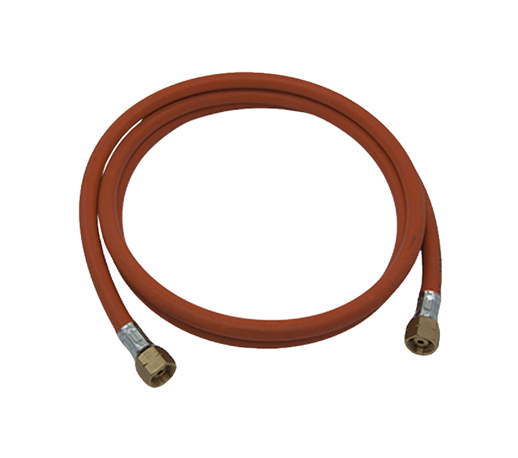 Propaanslang rubber 200cm- 2 x 3/8" l wartel