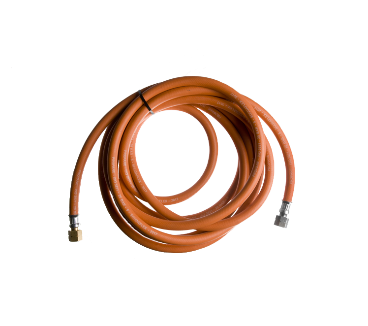 Propaanslang rubber 500cm- 2 x 3/8" l wartel