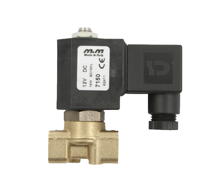 Gaskraan en electr.klep 2 x 1/4"inw.- 230 Volt