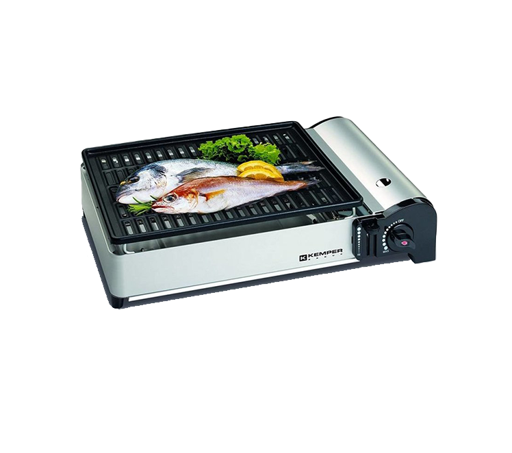 Gasgrill op gaspatroon