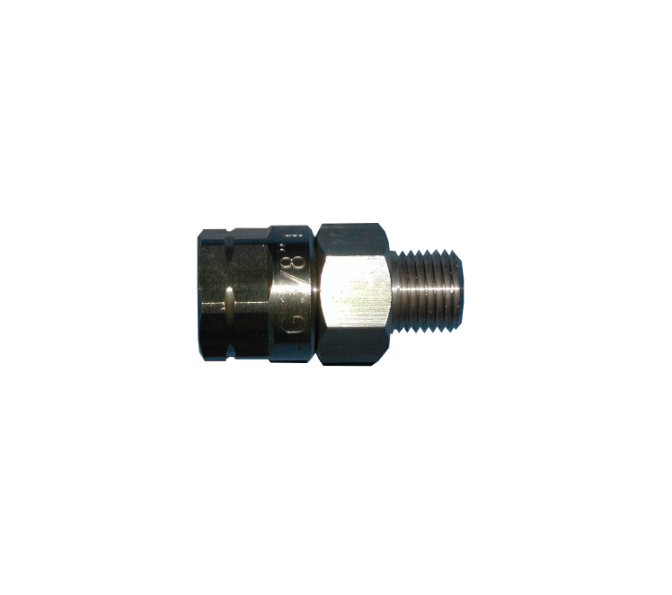 Wartelend verloop 1/4"r uitw.  x 3/8"l bolconisch inw.