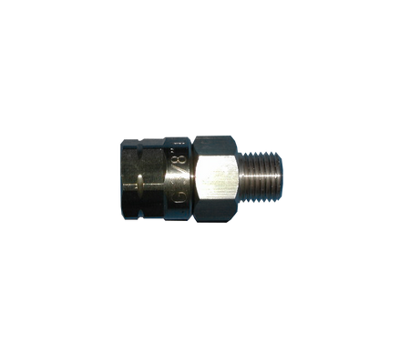 Wartelend verloop 1/4"r uitw.  x 3/8"l bolconisch inw.