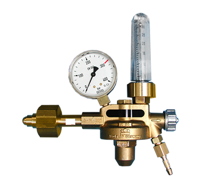 Reduceerventiel argon 300 bar flowmeter 3-30 l/m CEN 1