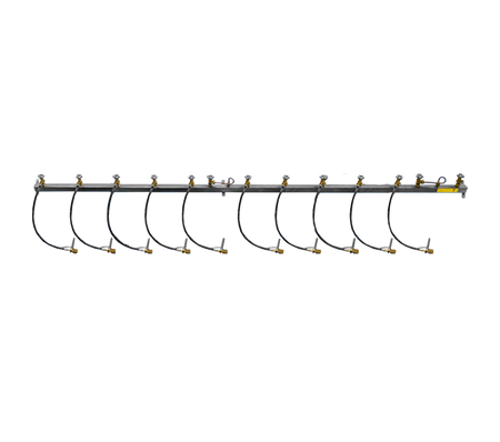 Batterijbalk 2 x 5 cilinders stikstof 5.0 hoofdafsl. r