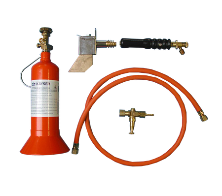 Soldeerboutset Combi dicht schuin 750gr met 1,5 mtr slang en regelaar instelbaar