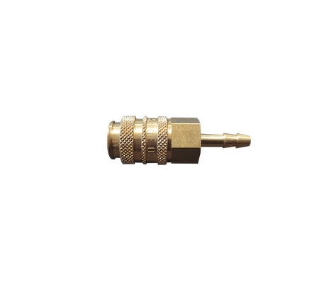 Propaan snelkoppeling messing 4mm tule alleen vrouwtje