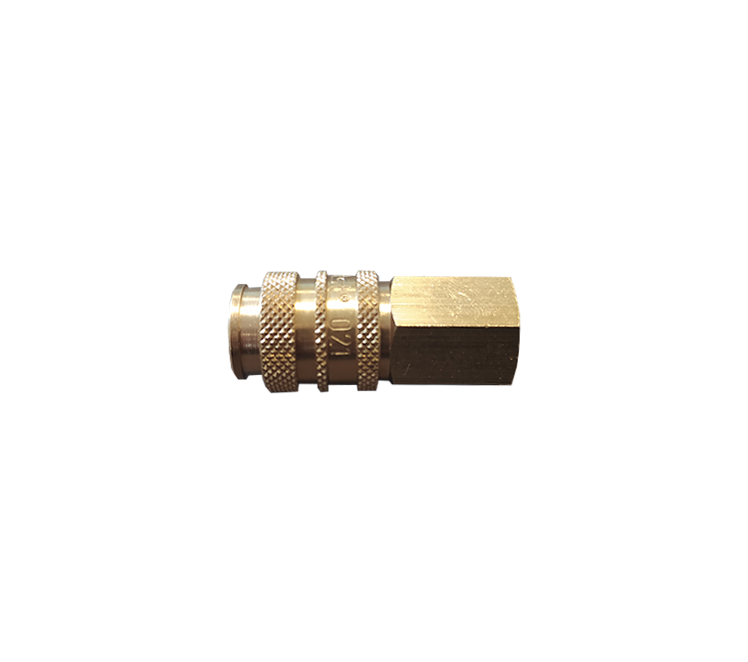 Propaan snelkoppeling messing 1/8"r inw. alleen vrouwtje