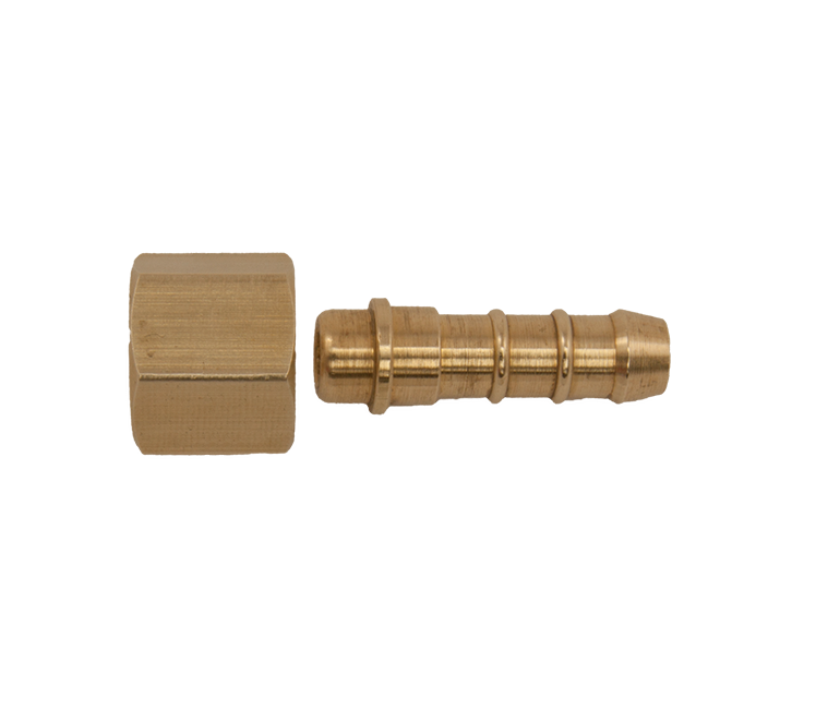 Setje wartel 1/4"r inw. + 8 mm tule