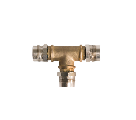 T-stuk aardgas 3 x M24 buitendraad