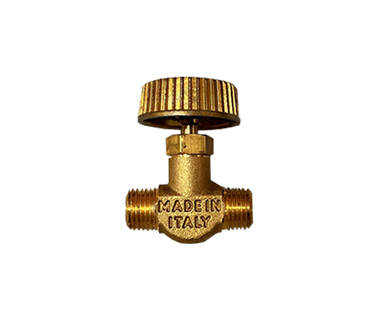 Naaldkraan 2 x 1/4" uitw. draad
