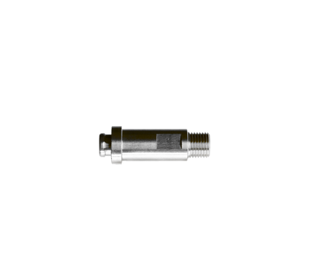 Aansluitpen 21,8 RU1 Lu1 x 1/4"r kort messing verchroomd - Zonder vierkant tbv AMS