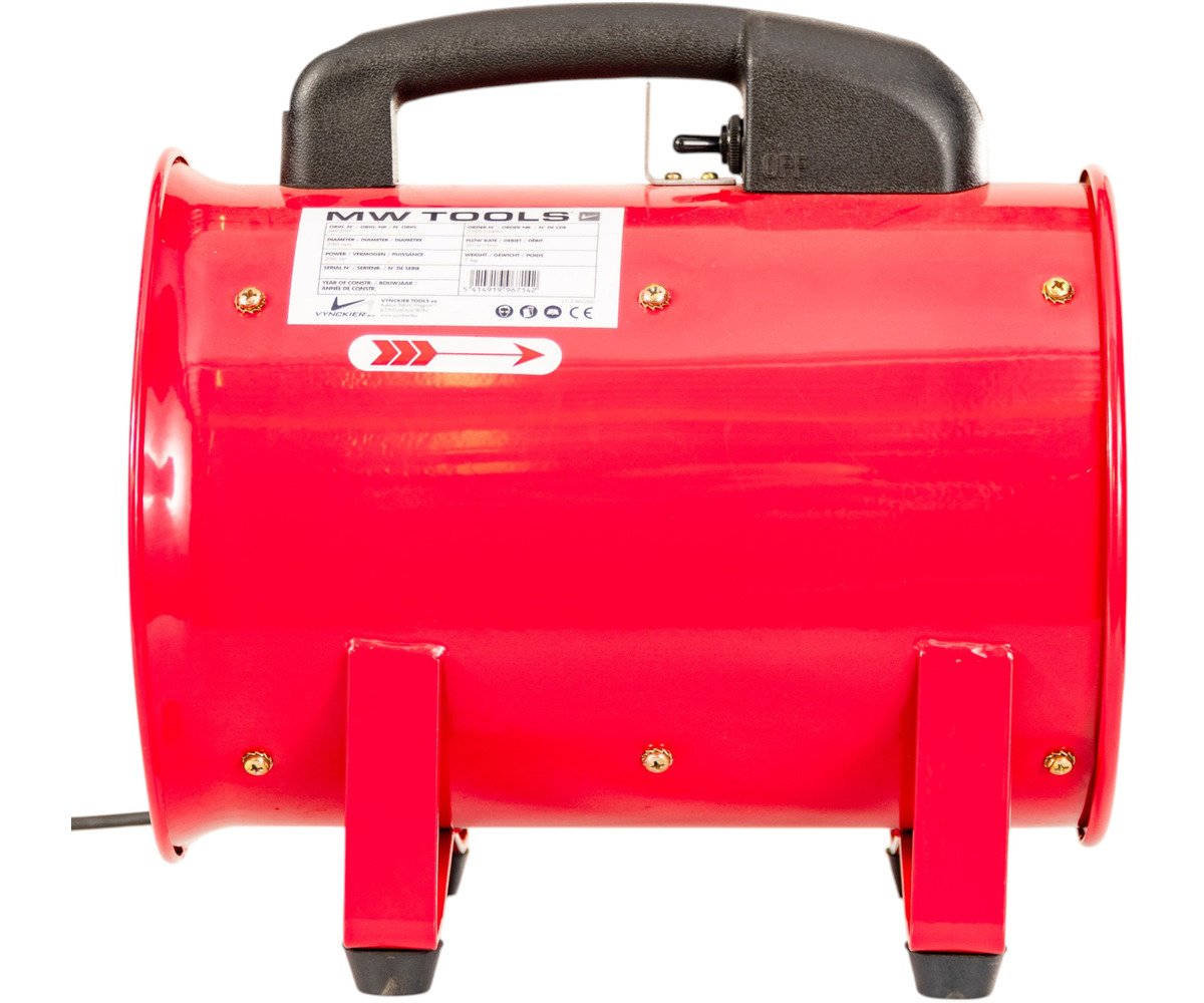 Mobiele ventilator ø200mm - 250W MW Tools - foto 4