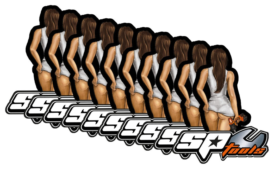10x SP GIRL STICKER