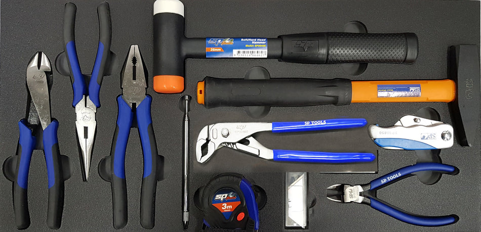 EVA FOAM INLEG 11 DELIG MET TANGEN EN HAMERS VOOR SP40101