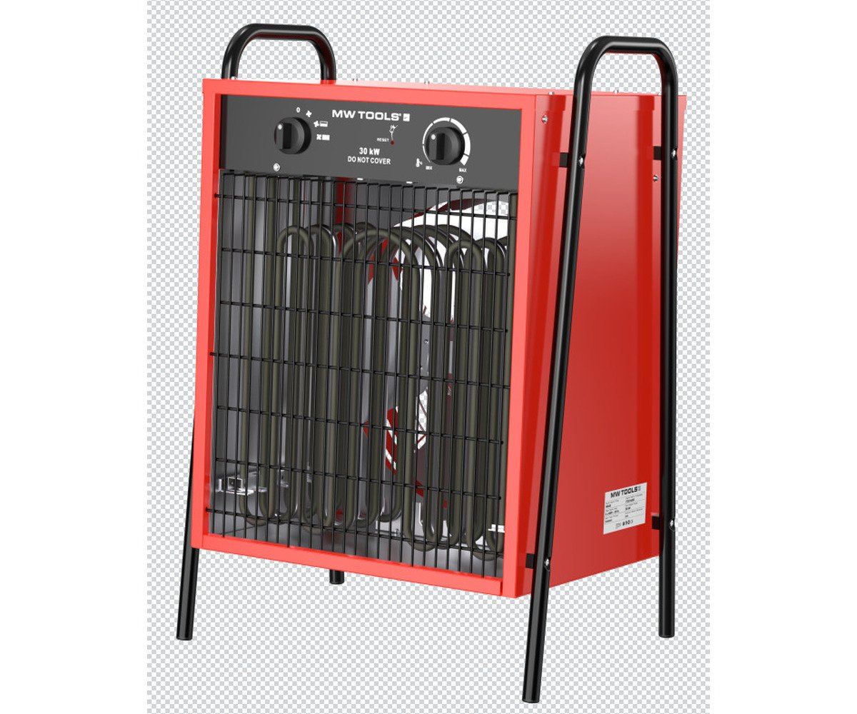 Industriële elektrische warmeluchtblazer 30 kW - 3x400 V - Tot 1300 m³ MW Tools - foto 2